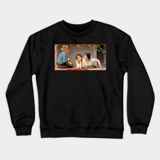 The Mandolinist by Eugen von Blaas Crewneck Sweatshirt